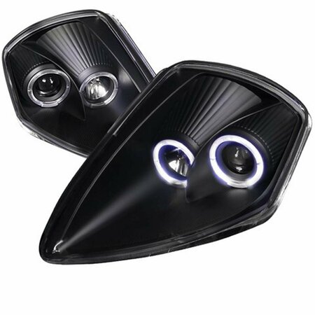 OVERTIME Halo Projector Headlight for 00 to 05 Mitsubishi Eclipse Black - 13 x 17 x 19 in. OV3184354